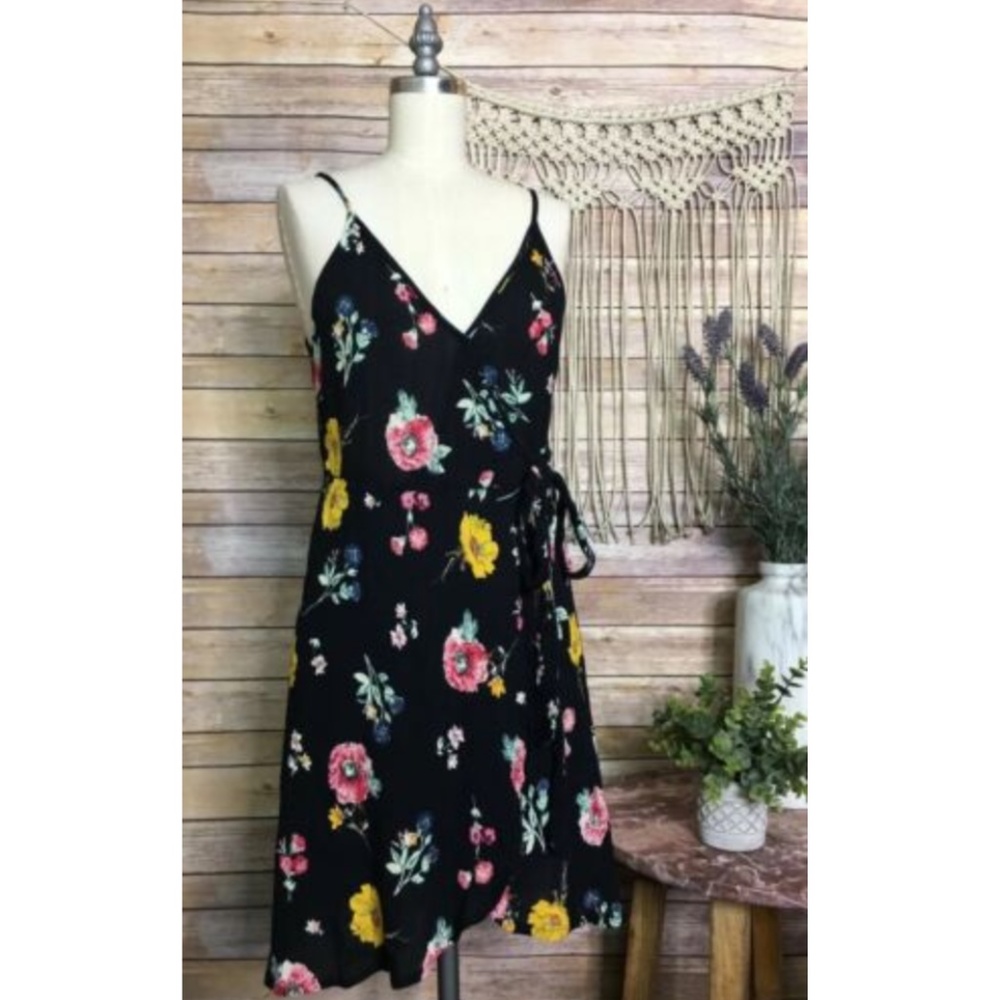Mini Band Of Gypsies Floral Black Boho Dress